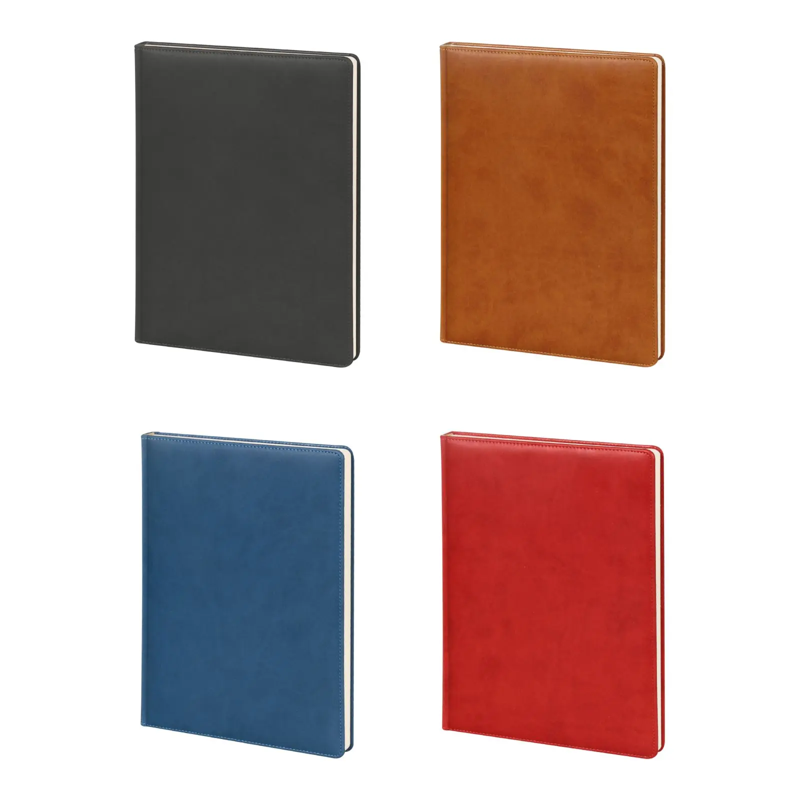 YAKACIK SİYAH TARİHLİ GÜNLÜK CİLTLİ AJANDA (20X28 CM)