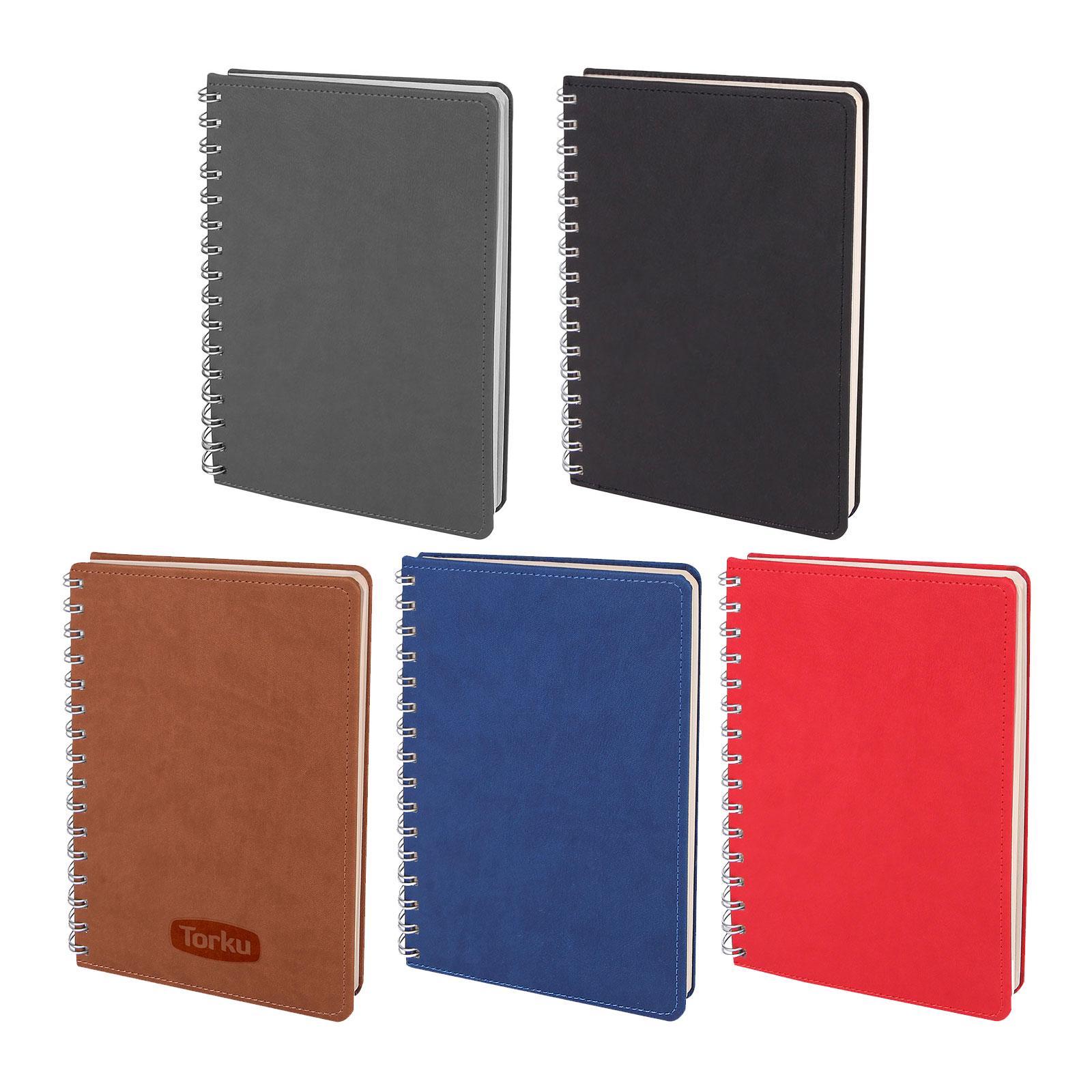 BATIKENT SİYAH SPİRALLİ TARİHSİZ DEFTER (15X21 CM)