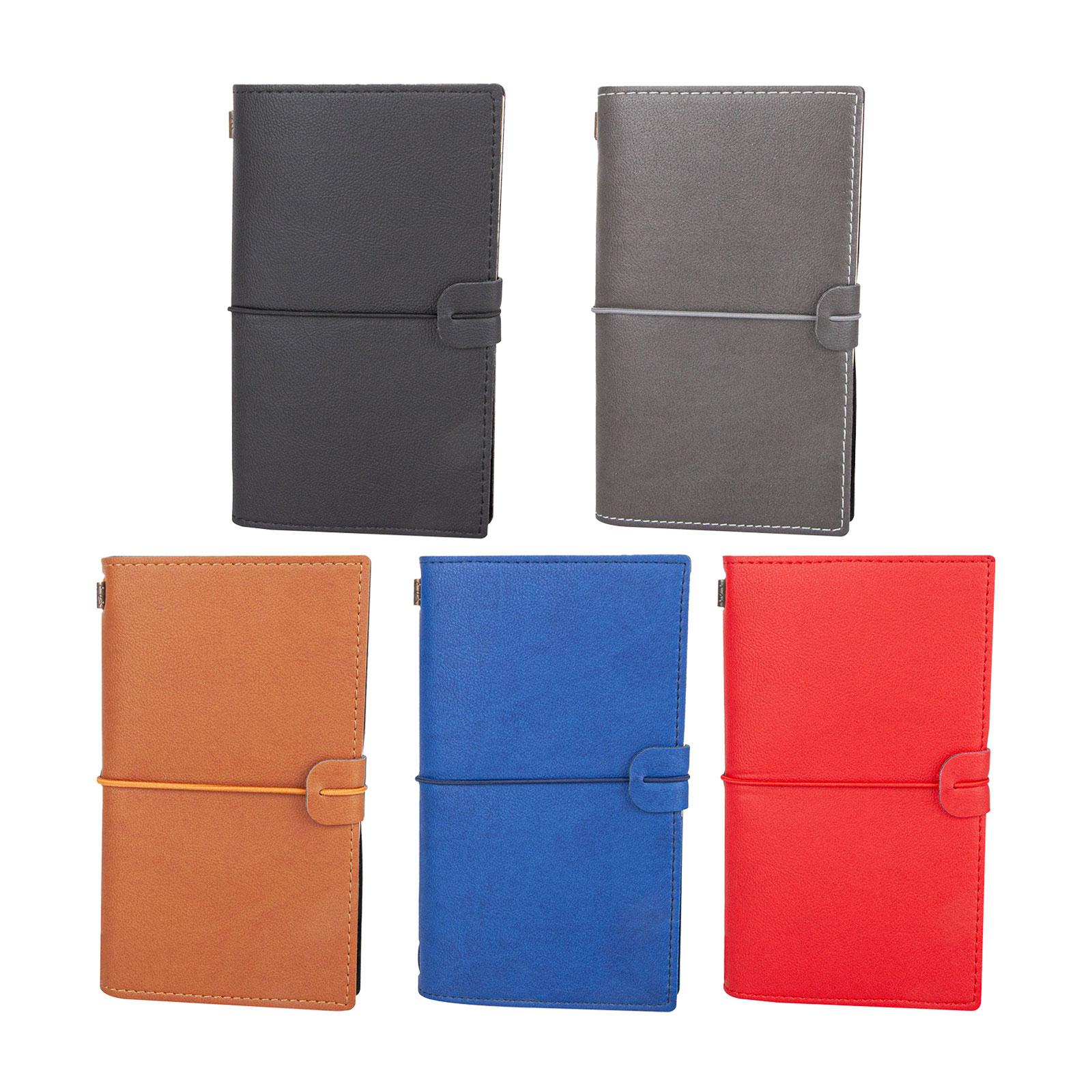 KUĞULU SİYAH TARİHSİZ DEFTER (11,5X20 CM)