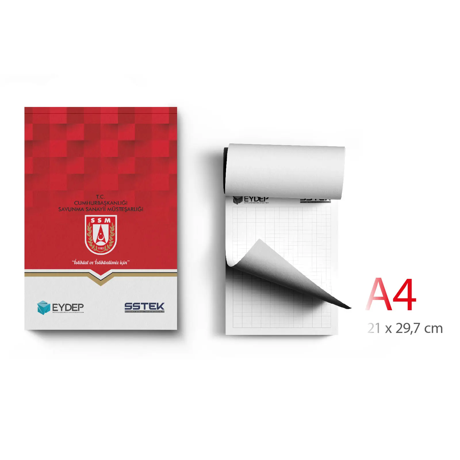 ALA-52 KAPAK GEÇMELİ A4 BLOKNOT